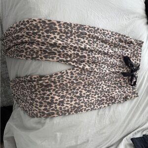 Large Victoria’s Secret pajama jogger pants Leopard Print